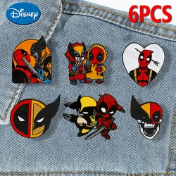 Deadpool & Wolverine Cute Enamel Pins Marvel Movies Heroes Cartoon Brooch Pin Ladies Shirt Badge Kids Jewelry Gifts Accessories