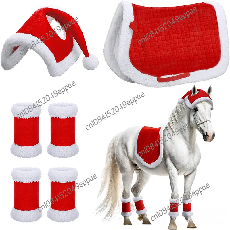 

Horse Christmas Product Horse Decoration Supplies, Boots, Hats and Other Six-Piece Set