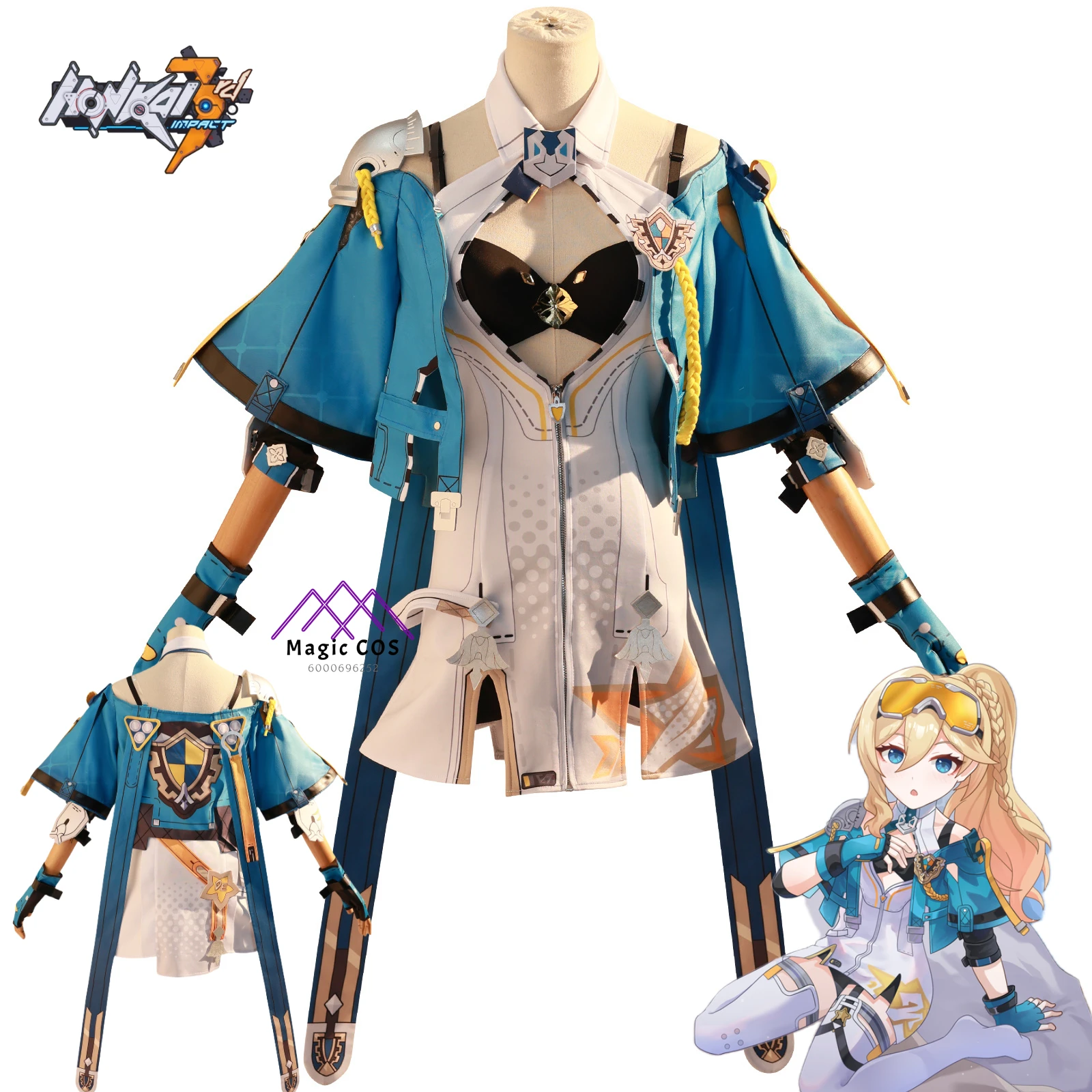 

Hot Game Honkai Impact3 Durandal Cosplay Costume New Anime Clothes Dress for Women Role Play Uniforms Halloween Party Comic-Con