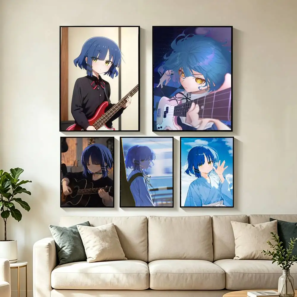 

B-Bocchi B-Band Yamada Ryo-S Poster HD Quality Wall Art Retro Posters For Home Room Wall Decor Self Adhesive