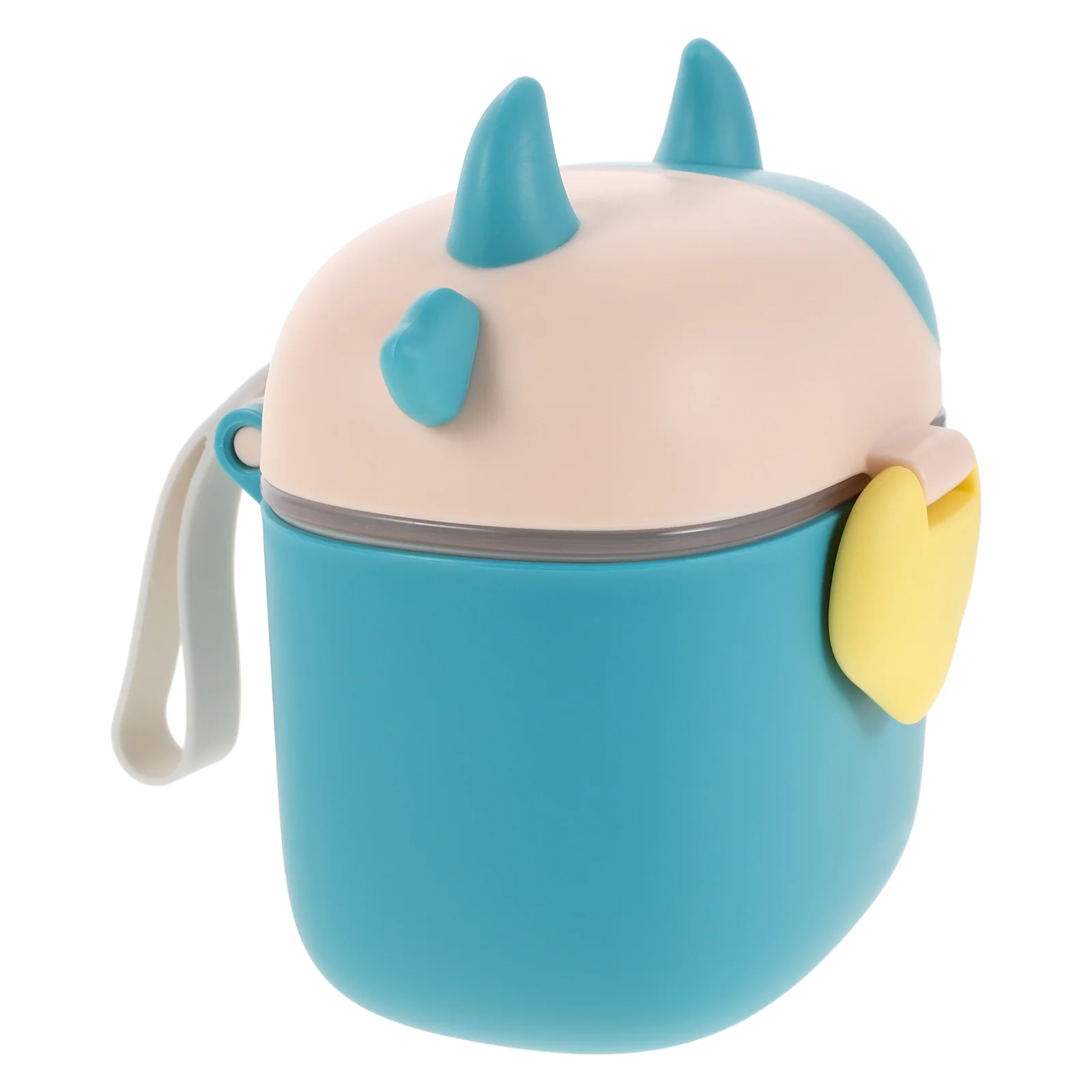 

Milk Powder Storage Container Antitipping Reusable Airtight Case with Measuring Spoon Carrying Strap for Infant Nutrition