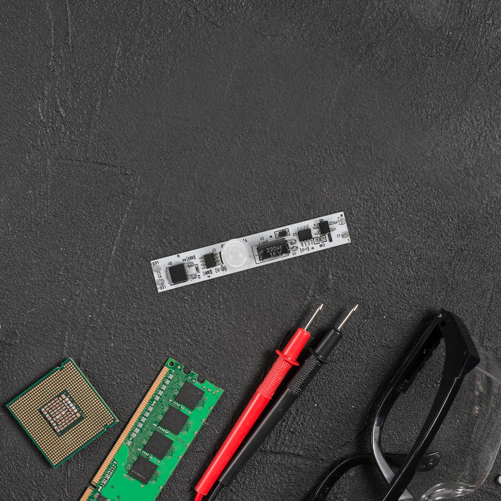 

LED Strip Light Motion Sensor Module Recessed Human Sensor No Power Supply for Closet Cabinet Lights Motion Sensing Light Switch