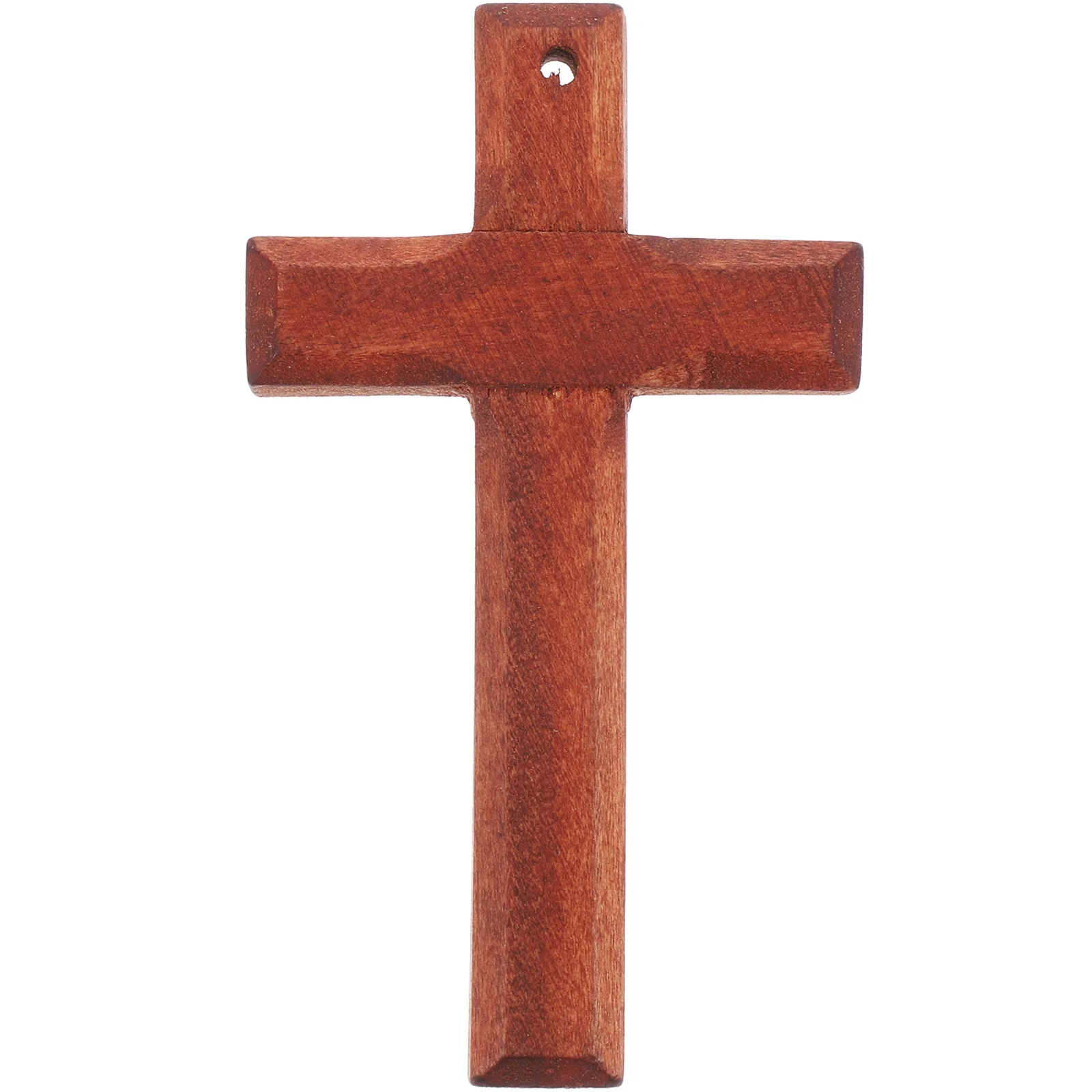 

5Pcs Vintage Wood Cross Pendant Easy Wear Comfortable Design for Necklace Bracelet Key Ring Bag Decorative Pendant Gift