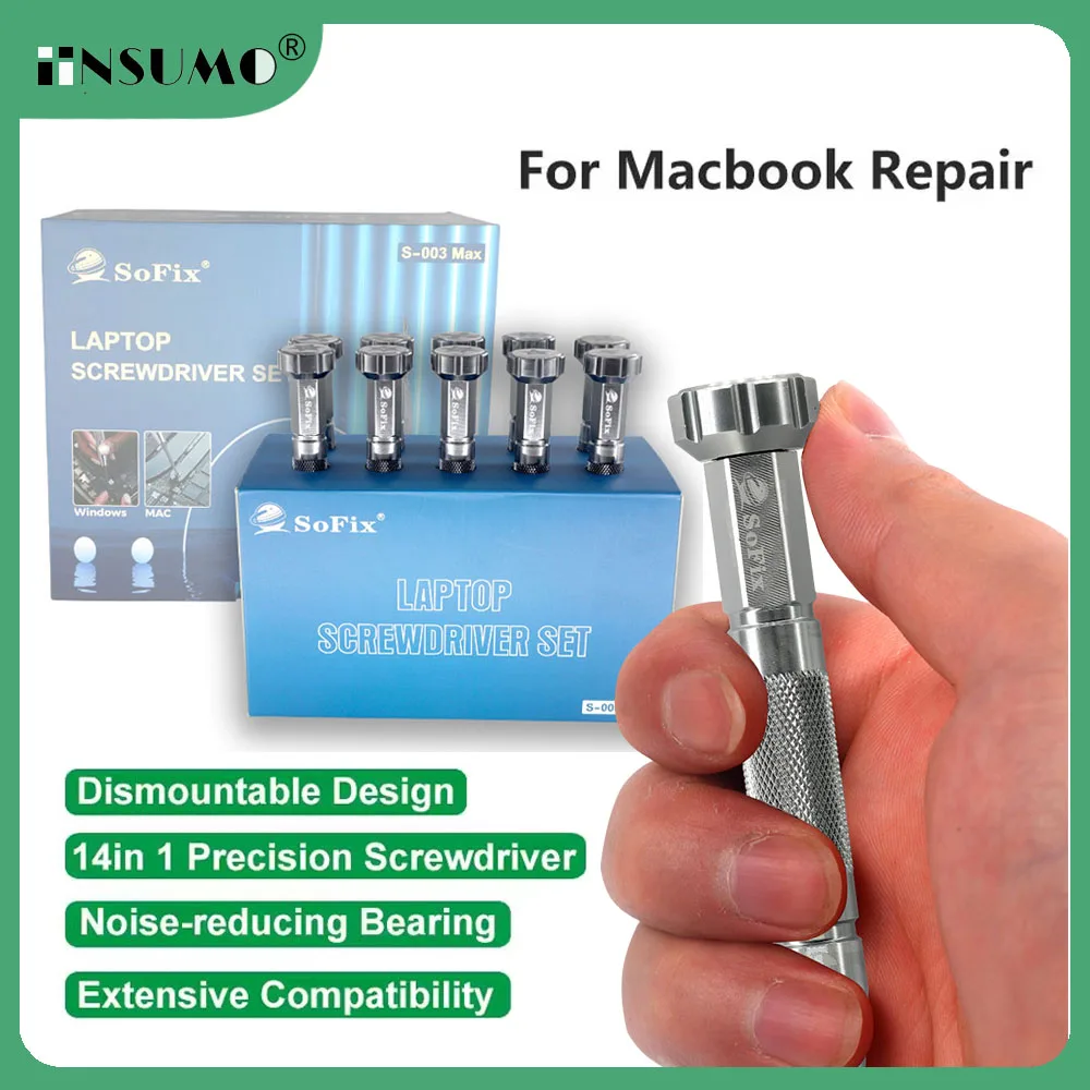 

S-003Pro 14 в 1 Набор прецизионных отверток для Macbook Air Pro