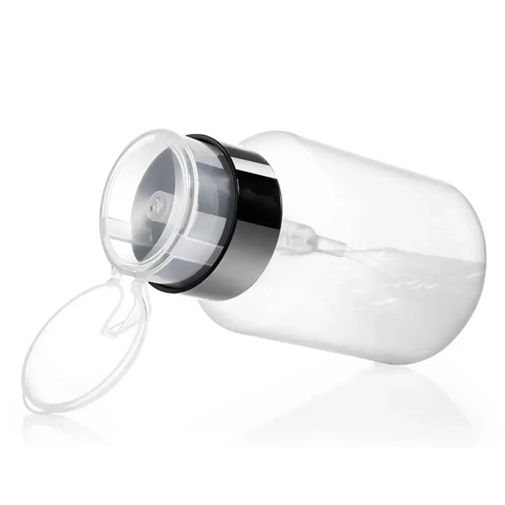 المحمولة 60/150/180/250 مللي مسمار زجاجة البلاستيك مكافحة تجاوز مزيل طلاء الأظافر زجاجة إعادة الملء الحاويات أدوات مانيكير