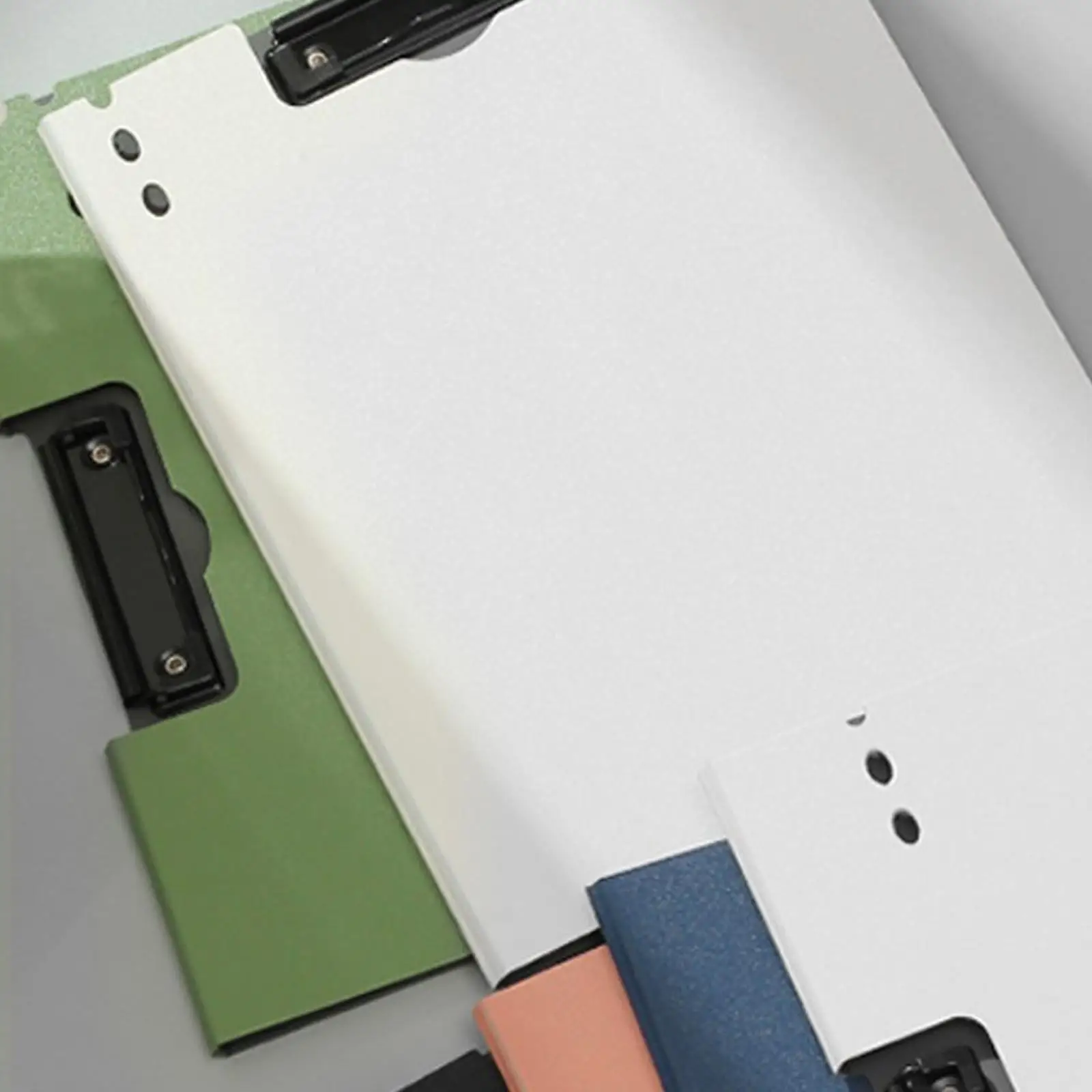 2x A4 File Folder Clipboard Letter Multipurpose Reusable Clamp Binder Document Folder for Homework Essays Class Notes, Notes