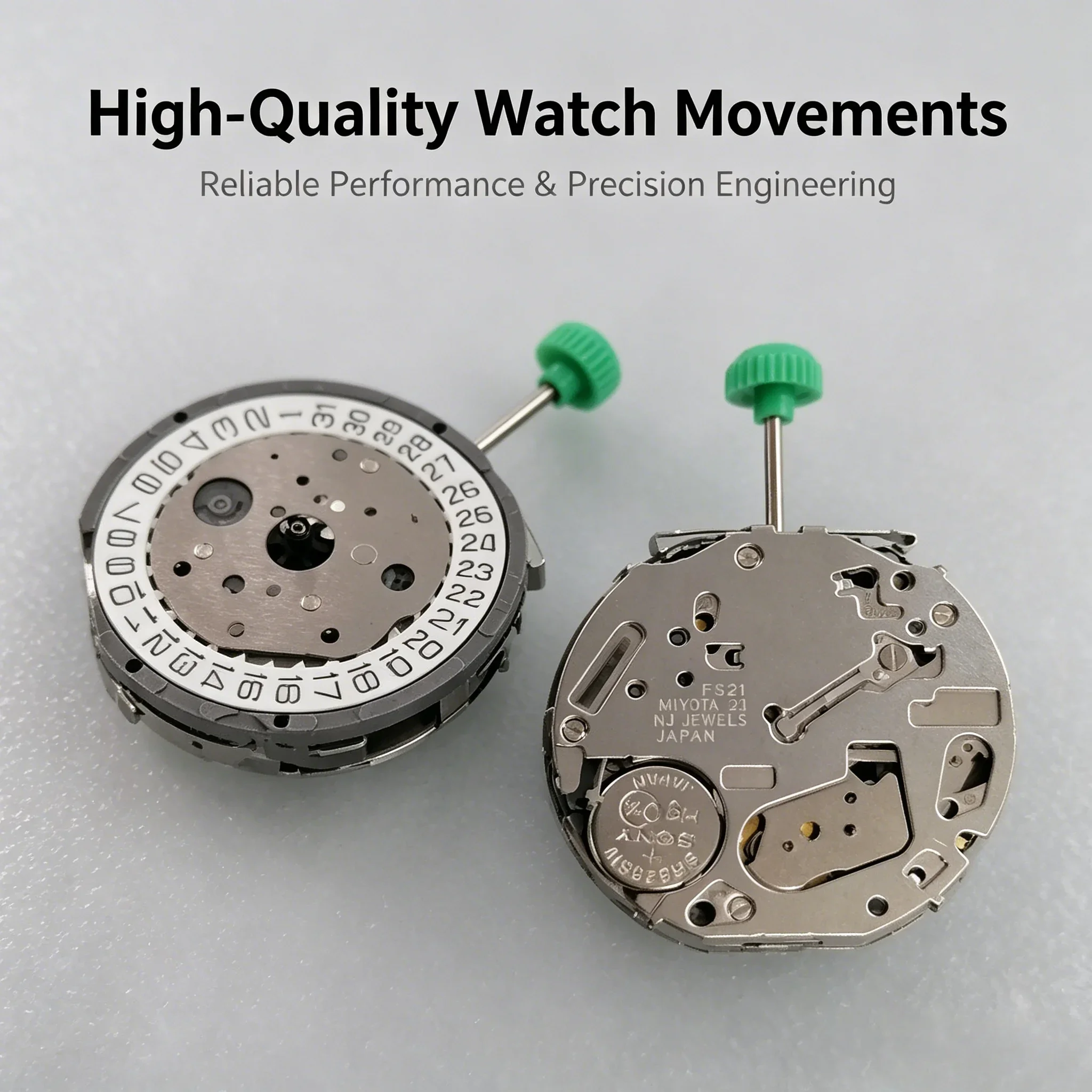 Miyoda watch accessories Japanese movement FS21 multi-function chronograph movement white single calendar three o'clock