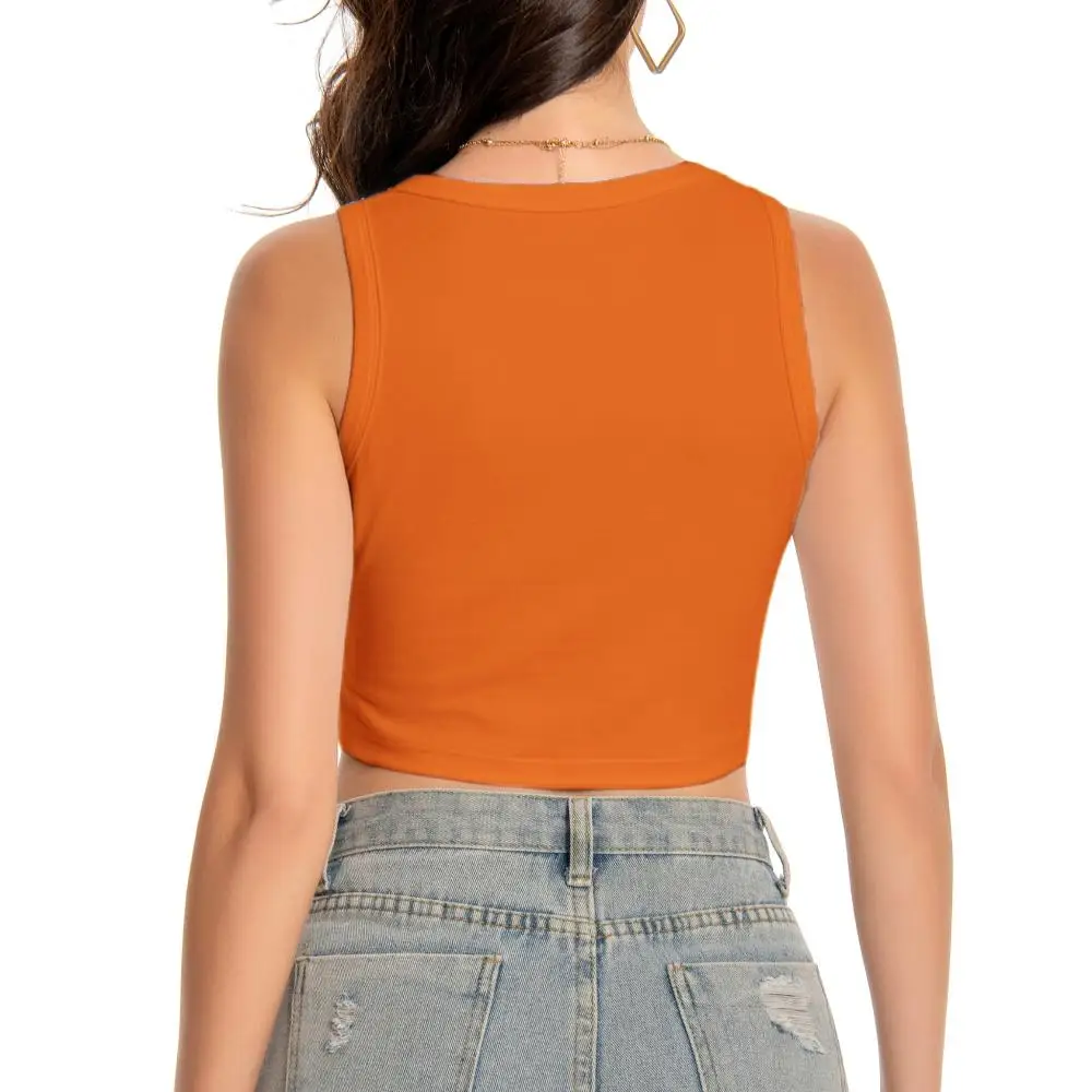 Nadanbao Individuell Anpassbares Logo oder Bild Damen Crop Top DIY Y2K Sexy Slim Kurzes T-Shirt Maßgeschneidertes Sommer Ärmelloses Oberteil – Detail 8