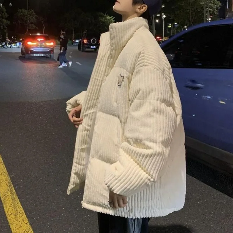 2023 New Men Women Down Cotton Coat Winter Jacket Female Short Parkas Adding Cotton Thick Warm Outwear Loose Large Size Overcoat