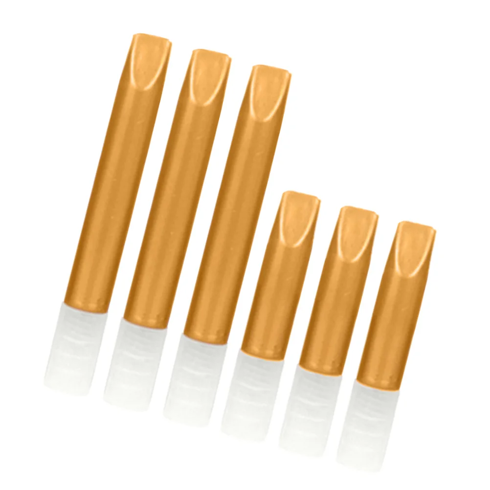 Stylos à effet 3D doré, 6 pièces, acrylique, lignes fines, peinture artistique, stylo fluide de masquage pour aquarelle, brosse Portable, stylo aquarelle de voyage