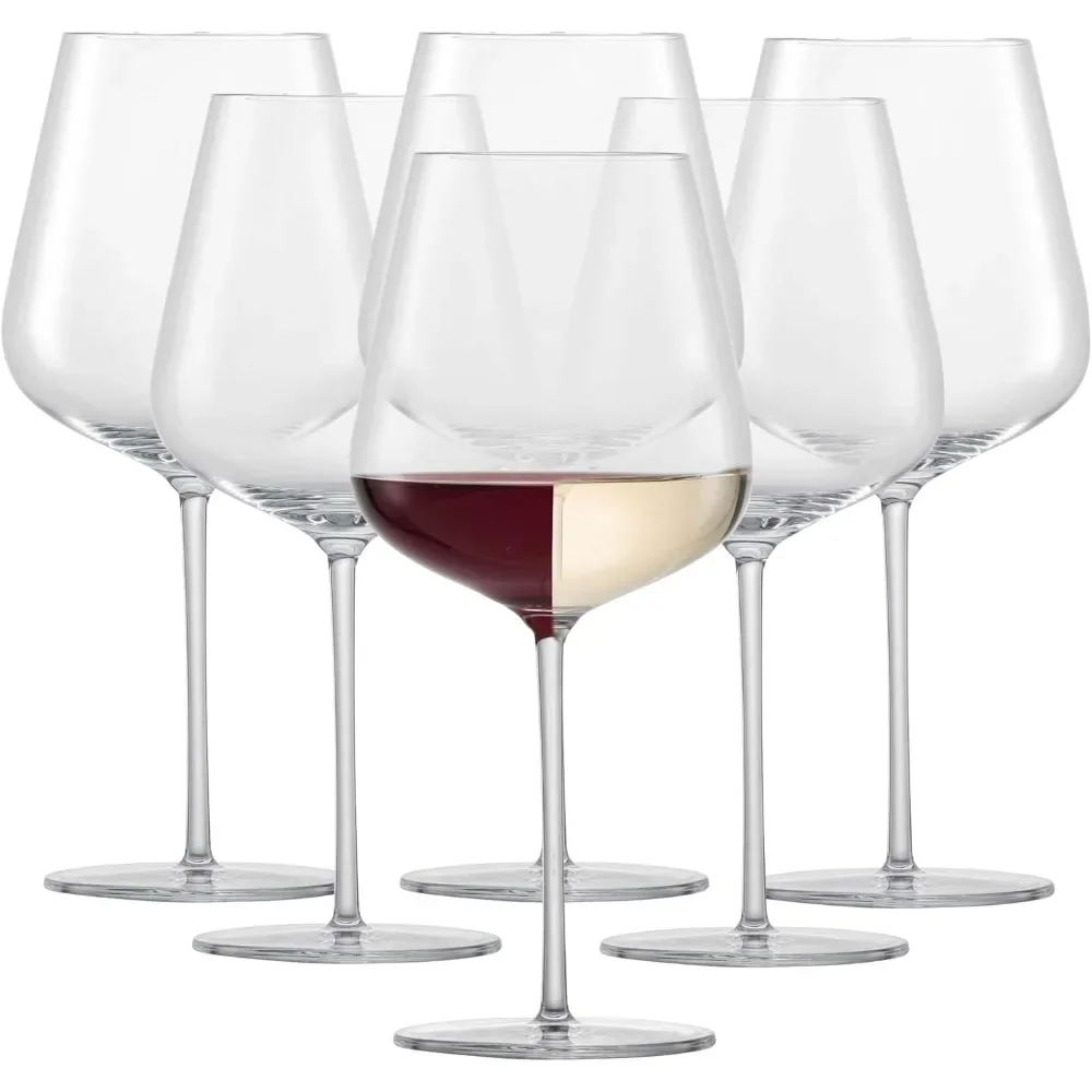 Zwiesel Glas Vervino Allround-Gläser (6er-Set), Weingläser für Rot-, Weiß- und Sektwein, spülmaschinenfestes Tritan-Kristallglas