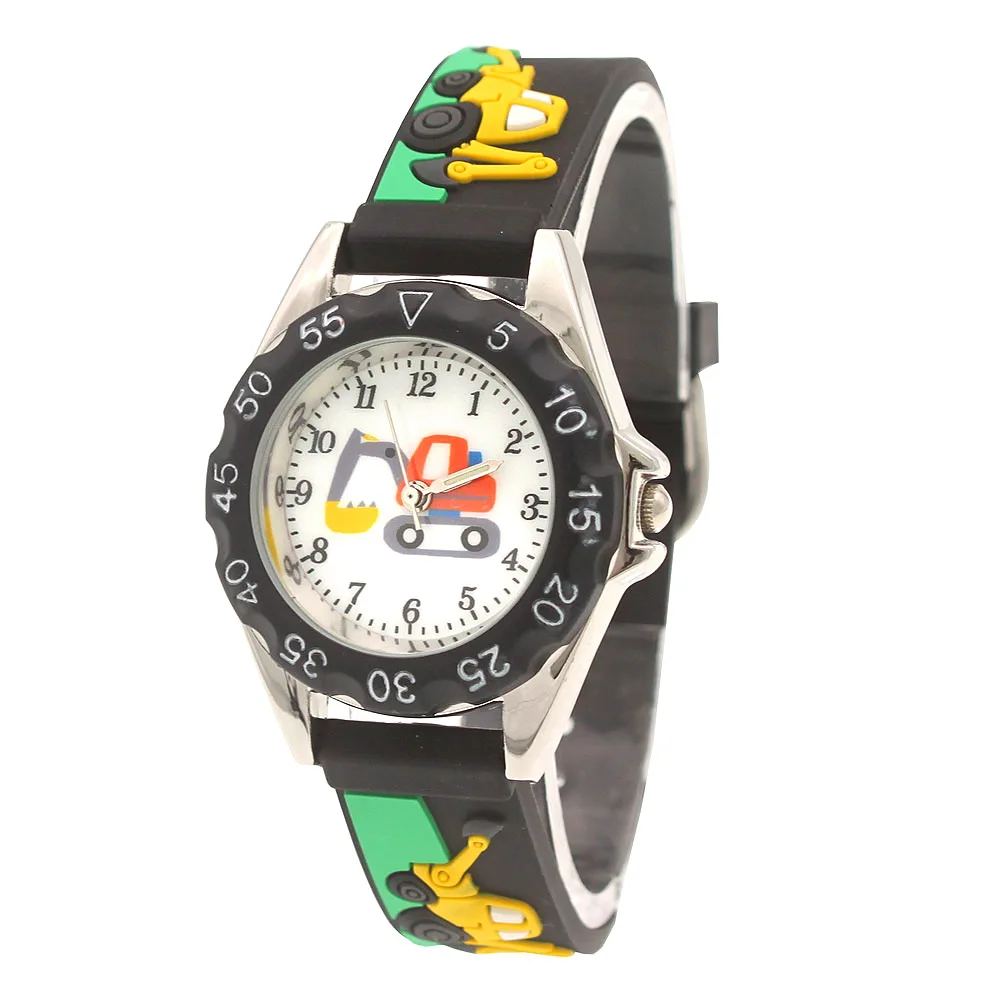 High Quality children cartoon watches silicone soft strap wristwatch boys girls leart time student cool gifts watches clock