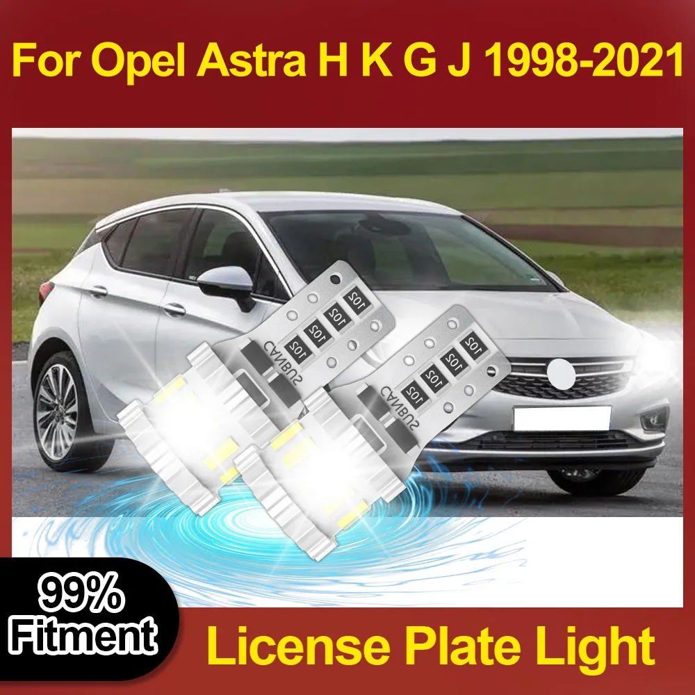 

Высококачественная подсветка номерного знака T10 W5W 6000K Led для автомобиля 3400LM Plug And Play 12V CSP для Opel Astra H K G J 1998 1999-2021