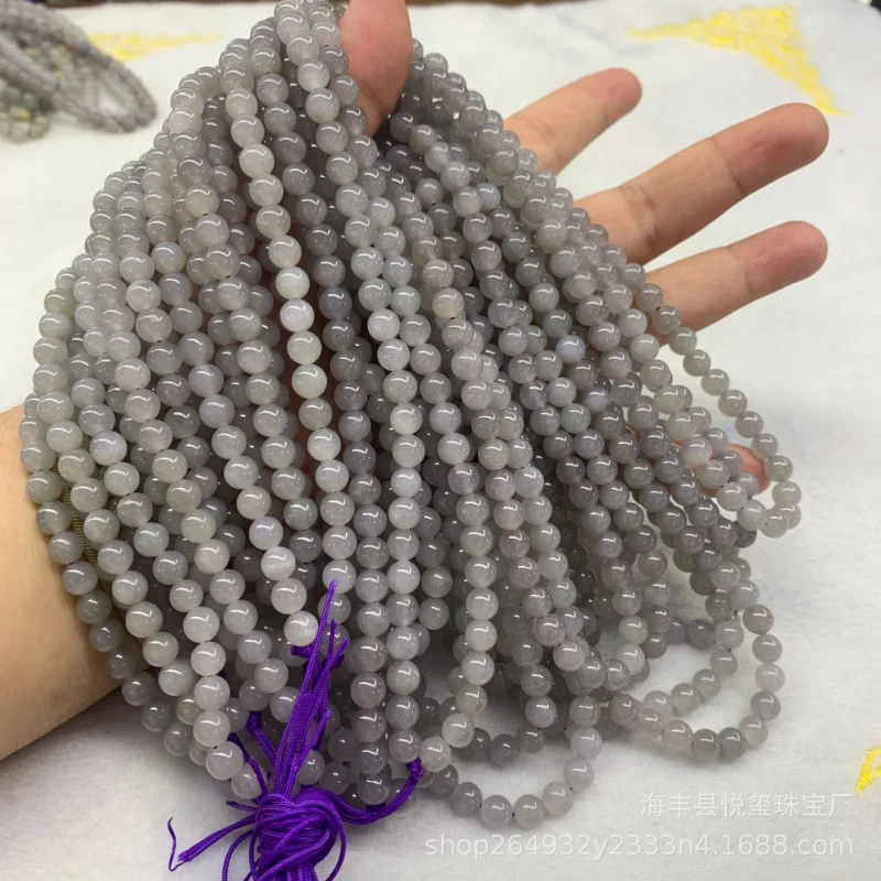 

Hetian Jade Purple Round 6Mm 108 Buddha Type Matching Beads Single Bead Bracelet Necklace