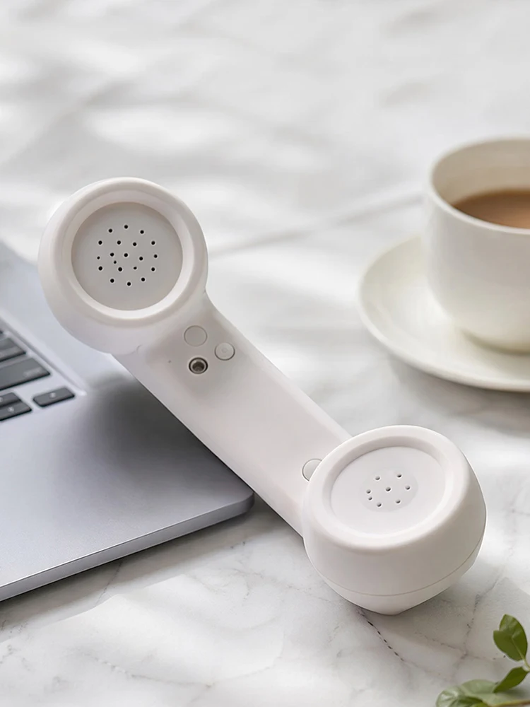 Bluetooth-compatible Retro Phone Handset Wireless Telephone Receiver with Comfortable Call Compatible with Various Mobile Phones