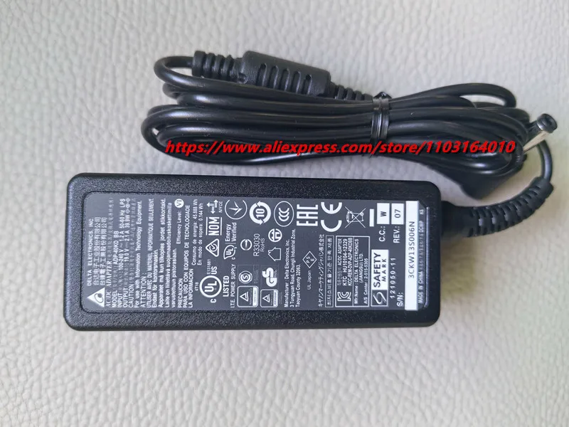 Genuine ADP-40KD BB 19V 2.1A AC DC Adapter For ASUS LCD Monitor Power Supply Charger VC239N/H VG278Q VX279N-W ADP-40PH AB BB
