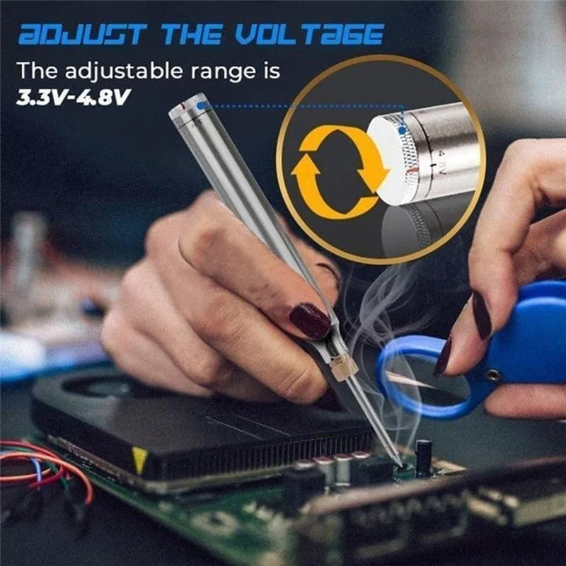 

A21R-Wireless Charging Welding Tool,Wireless Charging Welding Tool Set,With Three Soldering Iron Tips