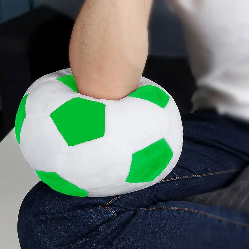 HW-elSoccer Sportball-Wurfkissen, gefülltes weiches Plüschtier für Kleinkinder, Babys, Jungen, Kinder, Geschenk, 20,3 cm L x 20,3 cm B x 20,3 cm H,