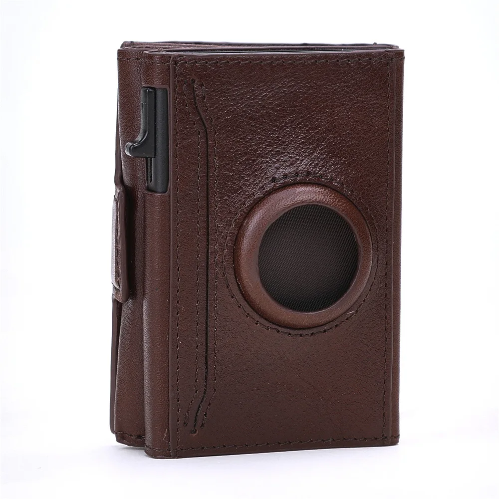 

Кошелек AirTag из натуральной кожи, кошелек Air Tag, RFID-технология, держатель для кредитных карт с минималистичным кошельком для мужчин для Apple AirTag