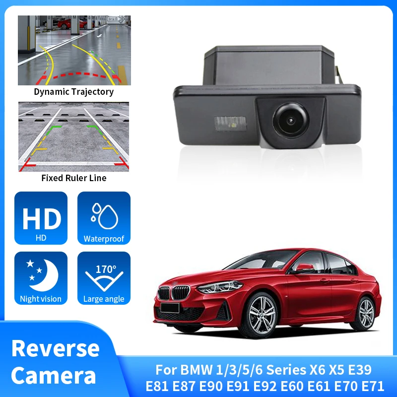 Waterproof Night Vision NTSC Car Rear View Reverse Camera For BMW 1/3/5/6 Series X6 X5 E39 E81 E87 E90 E91 E92 E60 E61 E70 E71