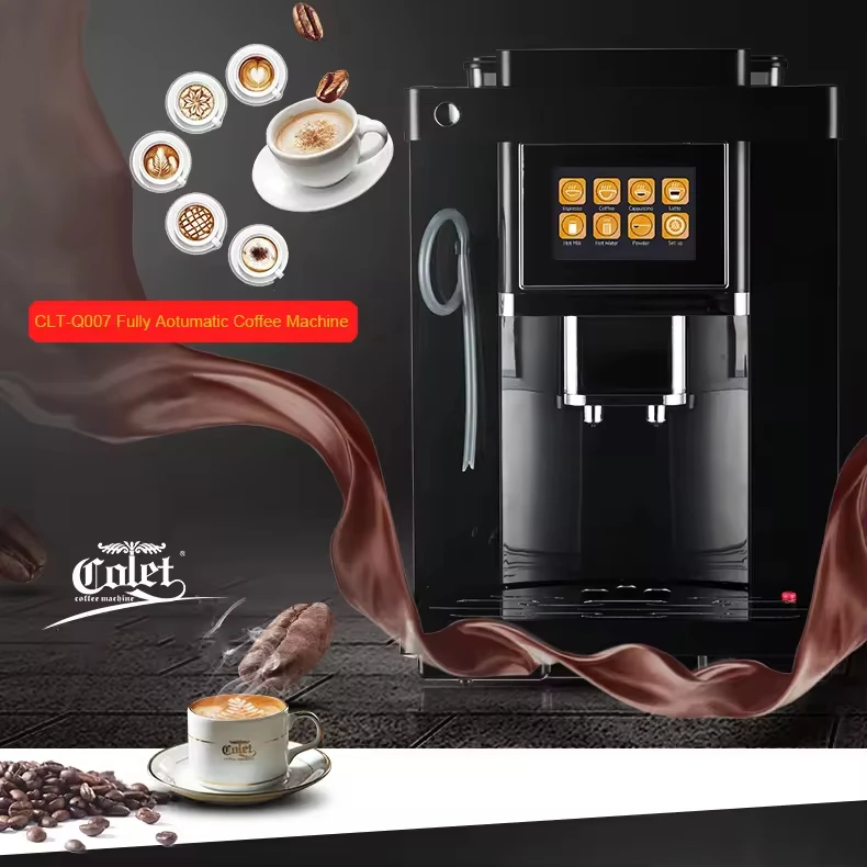 

CAFOVO Q007 19 Bar Automatic Coffee Maker with Bean Grinder Milk Foam latté Coffee Machine Superautomatic Espresso Machine
