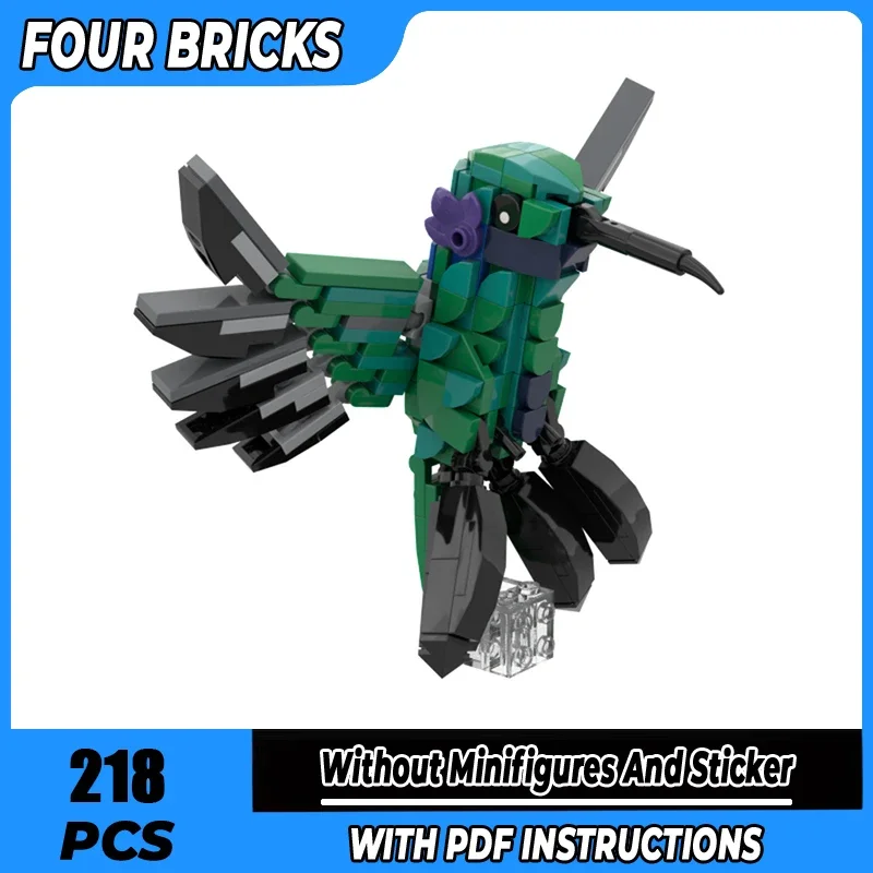

NEW Moc Building Blocks Hummingbird Sparkling Violetear Technology Modular Bricks Model Gifts Christmas Toys DIY Sets Assembly！