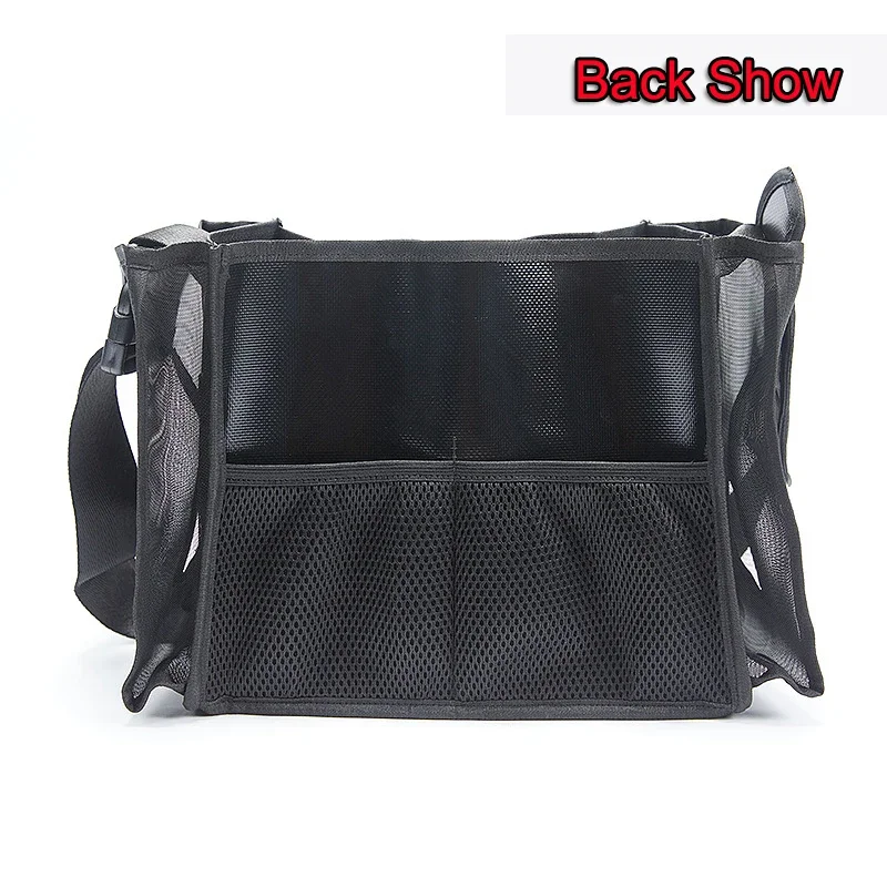 Fashion Makeup Artist Makeup Brush Organizer Bag Black Mesh  Cosmetic Bags Multifunction Large-Capacity Travel Makeup Tool Bag