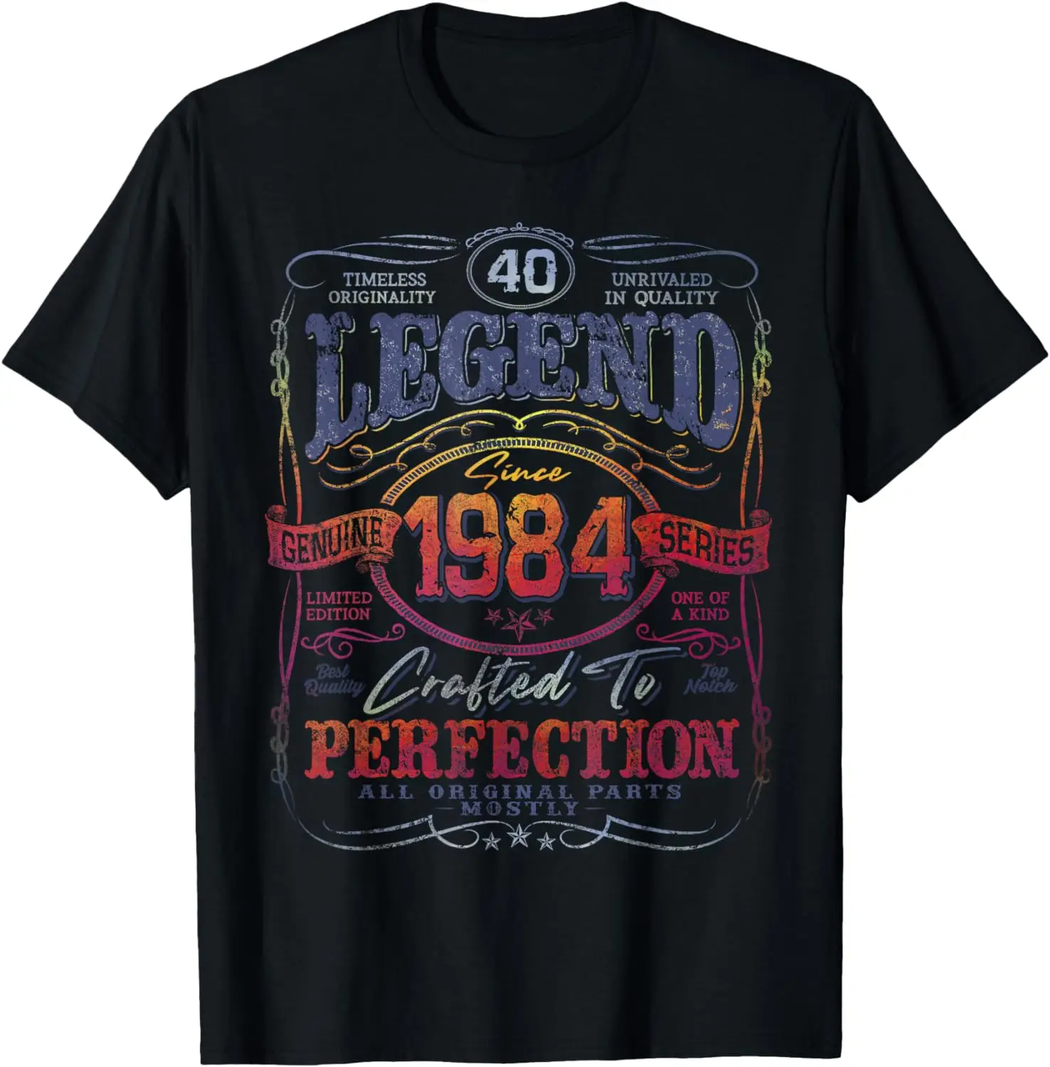 

Vintage 1984 Limited Edition Shirt 40 year old 40th Birthday T-Shirt