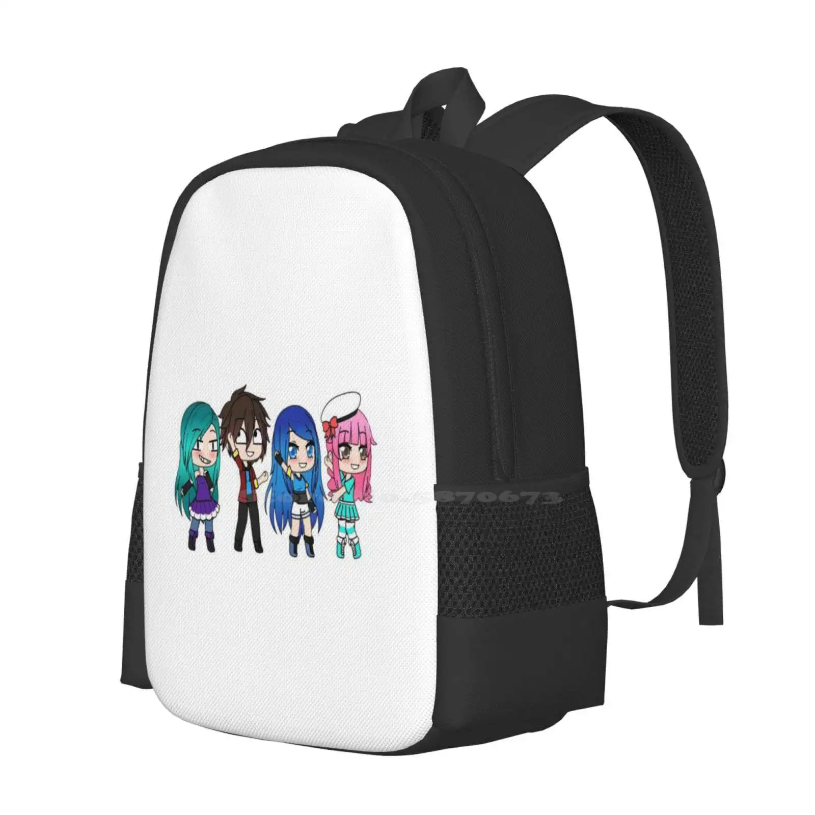 Funneh And The Krew-Funny Fashion Pattern Design Travel Laptop School Backpack Bag Funneh Gaming Krew Gaming