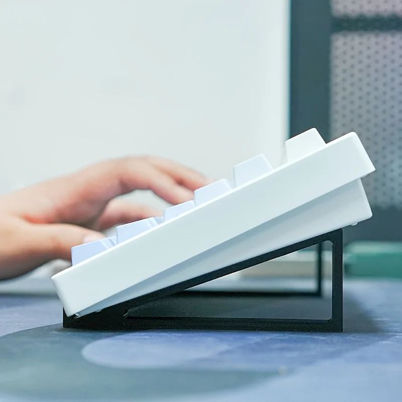Keyboard Elevated Stand, Simple Monitor Stand, Raised Keyboard Angle, Comfortable Typing, No Sliding Pad Design