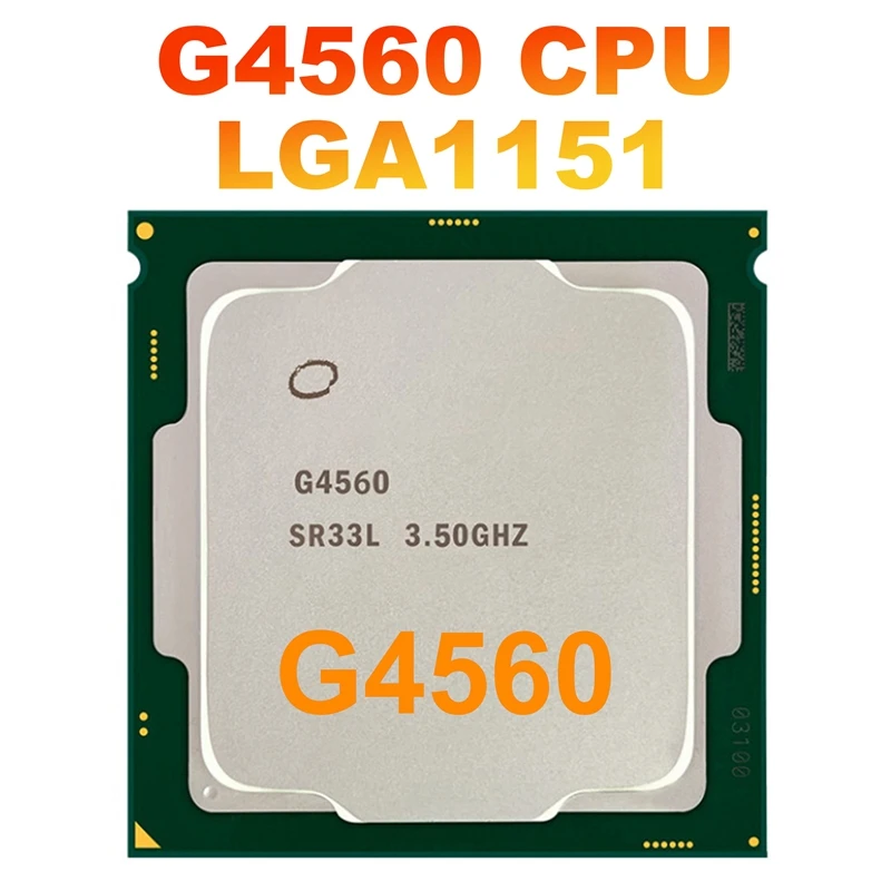 Top-G4560 CPU Processor 3MB 3.50Ghz LGA1151 Dual Core Desktop PC CPU For B250 B250C Mining Motherboard For Pentium