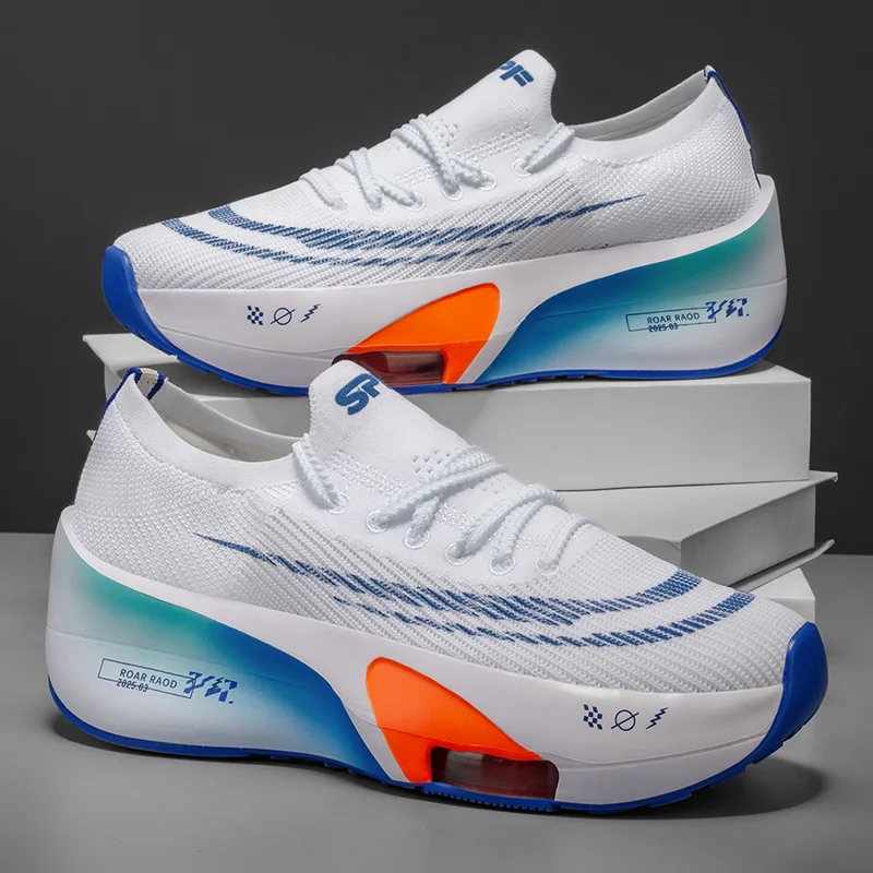 Men's Shoes Air Cushion Runner Trainers Tenis Plate Sports Running Shoes Women Comfortable Athletic Speciality Marathon Sneakers