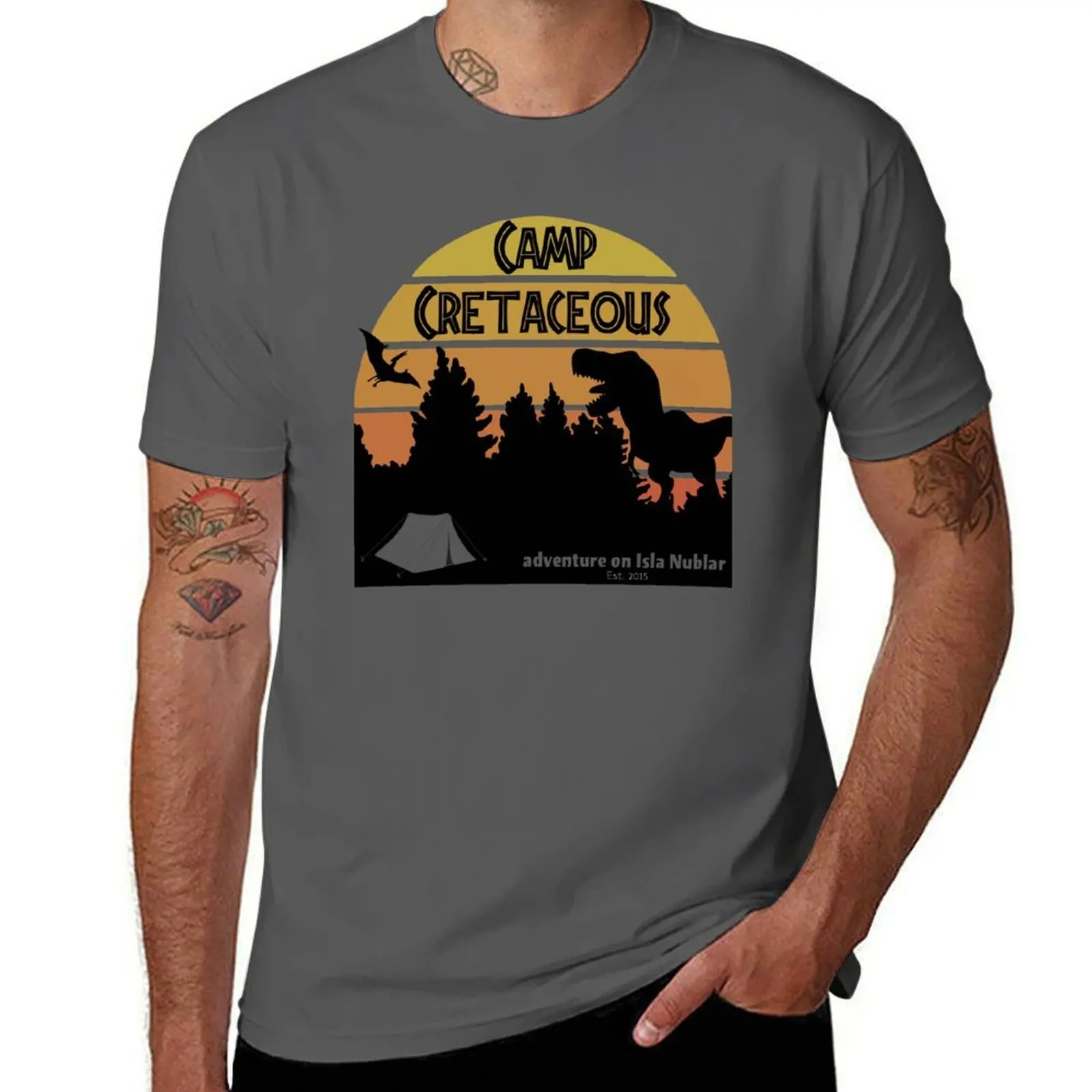 

Camp Cretaceous T-Shirt Work Casual Loose Fit T-Shirt