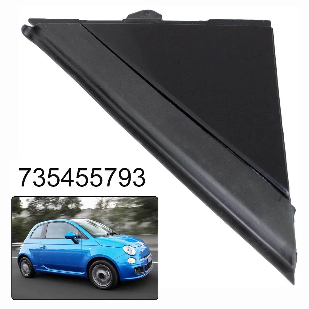 Matte Black Right A Pillar Trim Panel Triangular Shape 735455791 for Fiat 500 2008 Onward For Abarth 500 2012 Onward