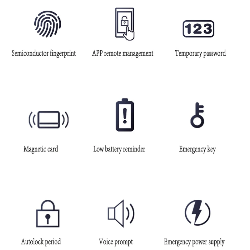 Cerradura electrónica Digital biométrica para puerta, cierre inteligente con huella dactilar, desbloqueo remoto por aplicación Tuya, sin llave