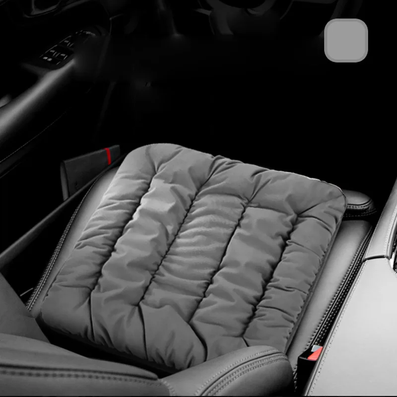 Warm Car Seat Cover Soft Front Seat Cushion Winter Plush Anti Slip Vehicle Chair Protector Universal for 98% Cars