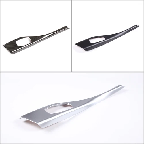 Imagen 2 del producto Cubierta de Panel Multimedia de fibra de carbono ABS para BMW, accesorios de pegatina de coche, para BMW Serie 1, 2, F20, F21, F22, F23, 116I, 118I, 2012-2019