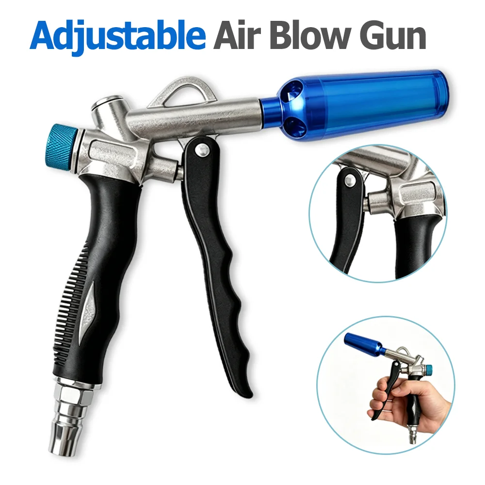 Professional Airflows Air Blow Guns Set, Interior Detailing Cleaning Dust Tools, Dust Cleaning Pneumatic Tool, with 2PCS Nozzle