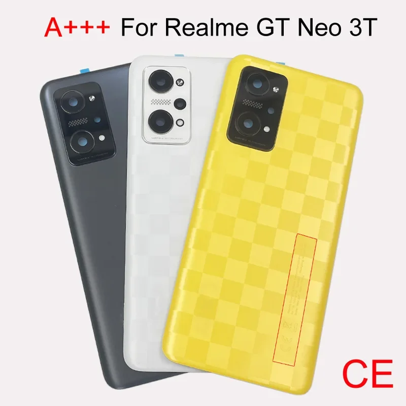 Back Cover For Realme GT Neo 3T Neo3t RMX3372, RMX3371  Panel Rear Door Housing Rear Door Replacement