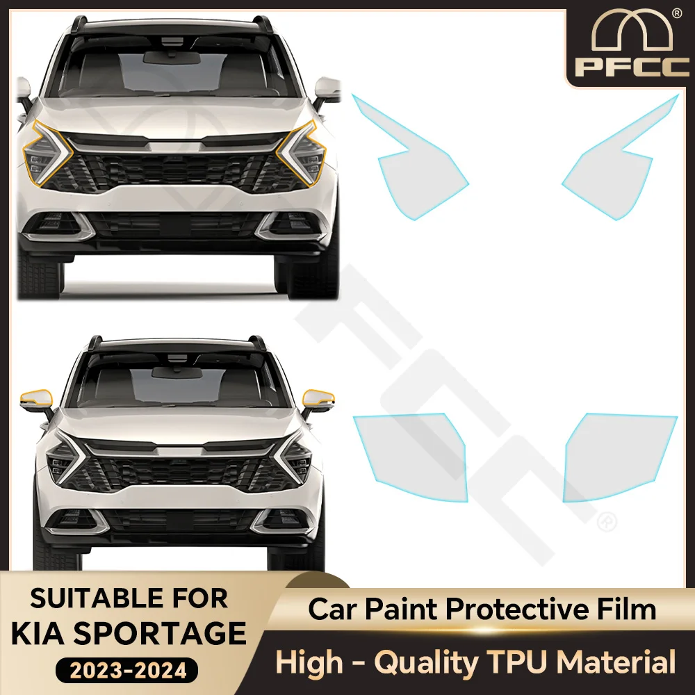 

Car Clear PPF TPU Transparent Headlight Rearview Film Body StickerPre-Cut Paint Protection Film for KIA Sportage 2023 2024 Cars