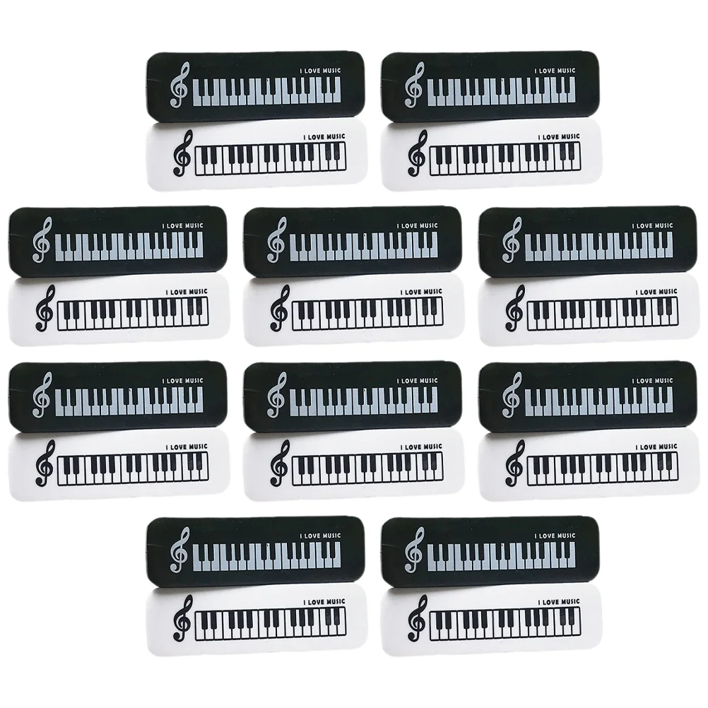 20 Pcs Musical Instrument Eraser Student Novelty Piano Erasers Cute for Home