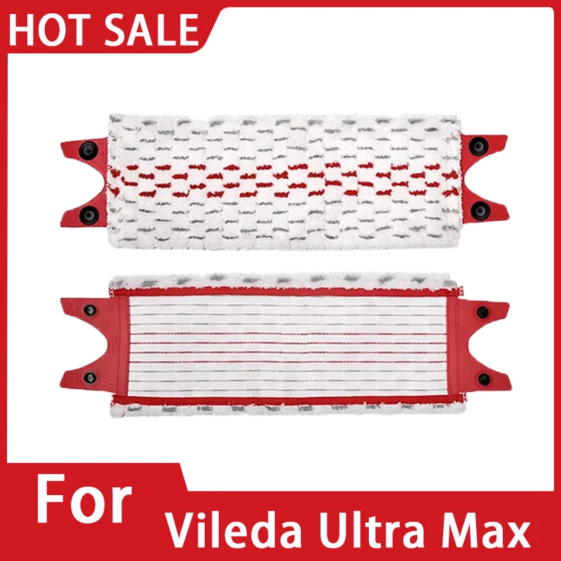 Almohadillas de microfibra para fregona de suelo Vileda Ultra Max, paño de mopa plano de repuesto, herramientas de limpieza reutilizables lavables a