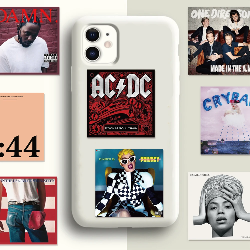 55PCS Singer Album Cover Graffiti Stickers DIY Luggage Laptop Tablet Speaker Decoration Wall Stickers Gift Stickers