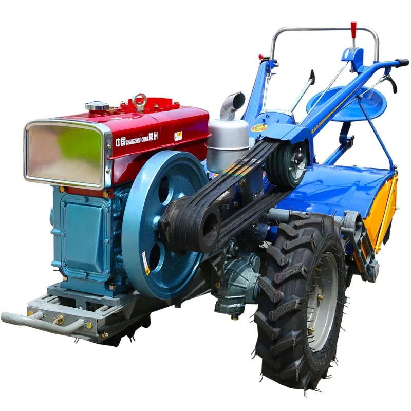 22HP Power Tiller Hand Walking Behind Tractor with rotary tiller