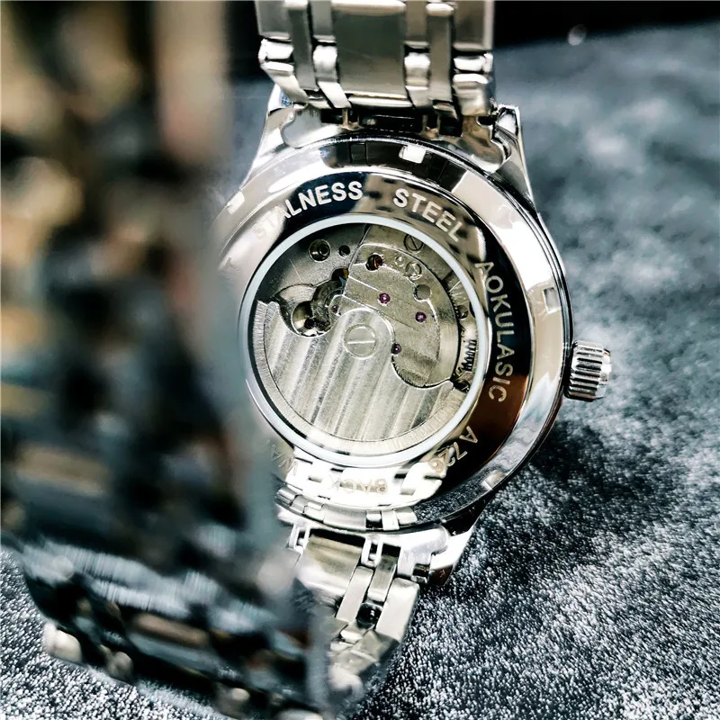 Reloj mecánico automático para hombre, cronógrafo de Tourbillon, resistente al agua, luminoso, envío gratis