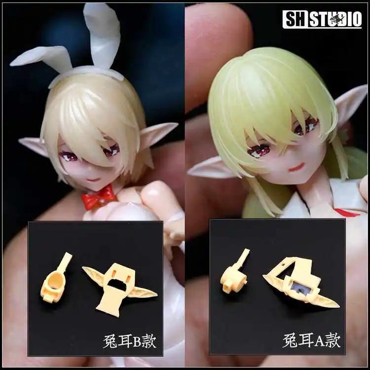 Elf Ear Rabbit Ear Resin GK Modified Parts SH 1/12 Shouya Goddess of Machine Device