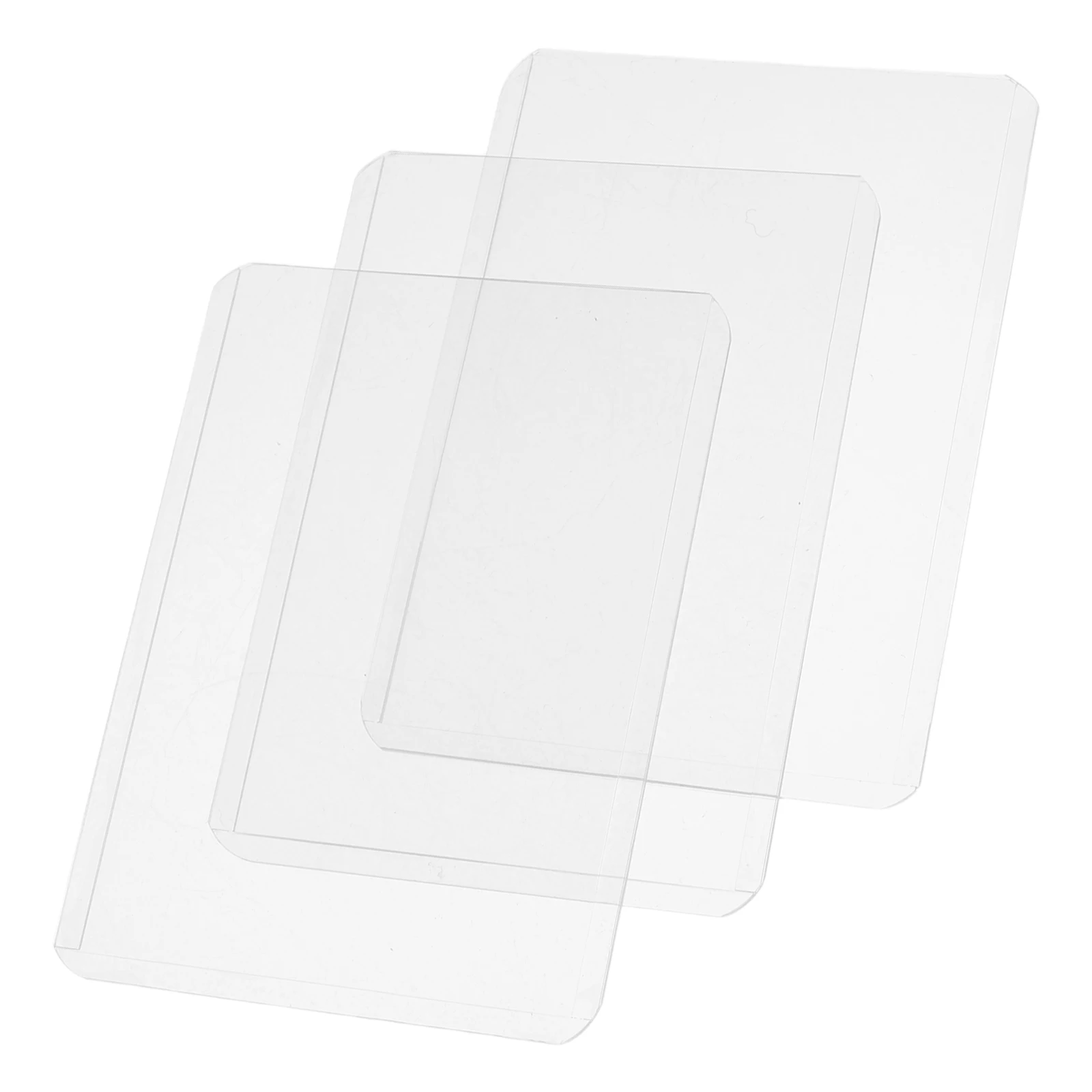 ID Case Clear Plastic Card Holder Covers for Debit Cards Photo Protector Sleeves Badge