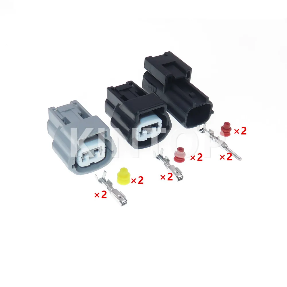 1 Set 2 Pins Car Water Temperature Sensor Wire Plug AC Assembly For Hyundai 6189-1097 Auto Male Female Docking Sealed Connector - Detail 1