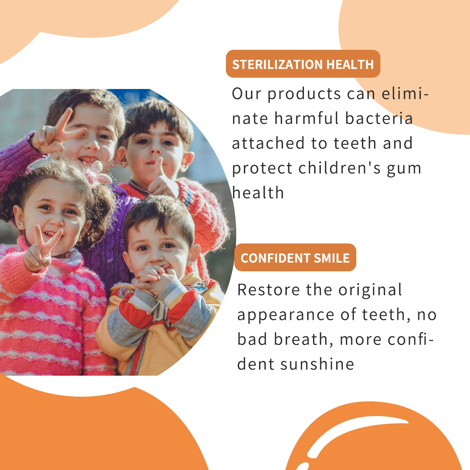 Children's toothpaste whitening tooth mousse swallowed without fluoride anti-cavity eliminate yellow tooth plaque fresh breath