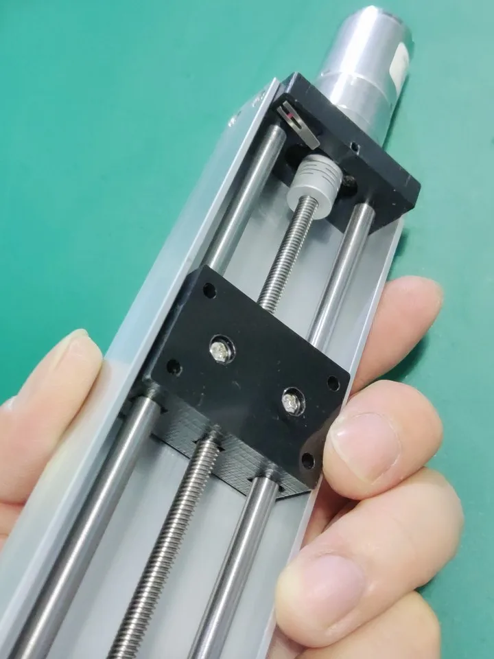 Y370 Type DC Reduction Motor Linear Guide Slide Table U-shaped Groove Silent Copper Sleeve Optical Axis with Limit Switch